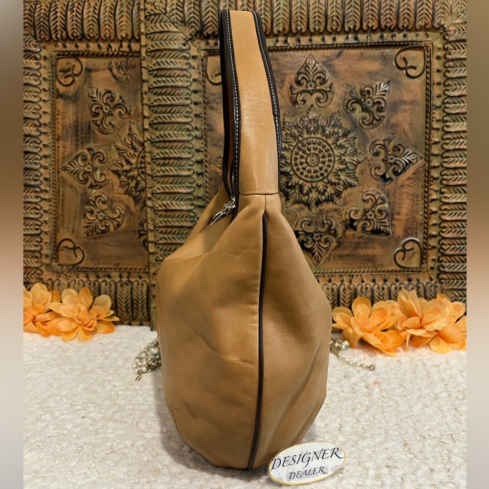 Authentic COACH Ergo 2 Tone Leather Hobo Caramel Tan And Brown 9294 GUC! - Picture 6 of 12